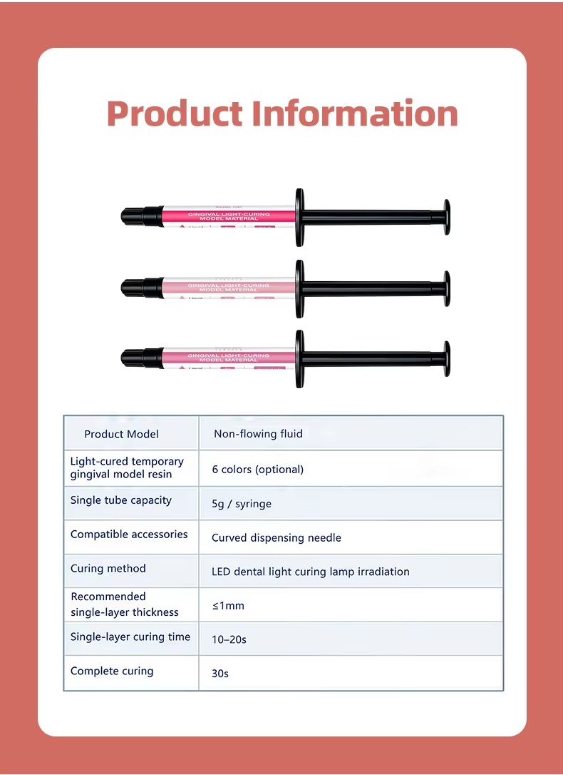 Dental Light-Cured Gingival Resin